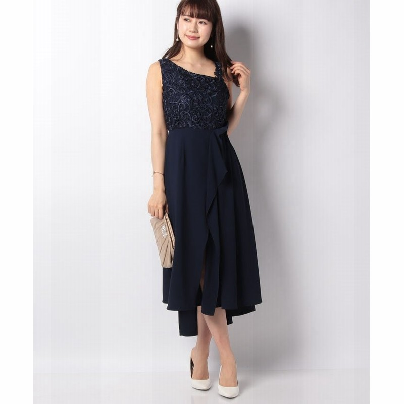 エイミーパール バイ パウダーシュガー 肩レースロングドレス レディース ネイビー M Eimy Pearl By Powder Sugar 通販 Lineポイント最大1 0 Get Lineショッピング