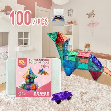 【SCIENCE BABY】雪鑽組合 雪鑽收納盒版100片 164片 雪鑽紙盒版120片 磁力片 磁力拼圖 拼圖教具