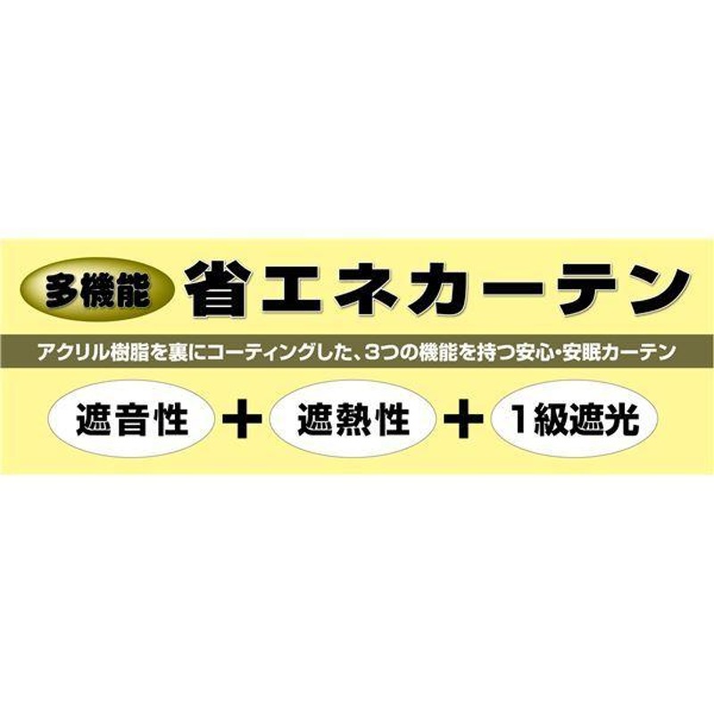 1級遮光 遮熱 遮音 ドレープカーテン/遮光カーテン 〔幅100cm×丈195cm