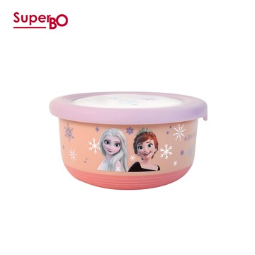 SuperBO - 不鏽鋼隔熱碗-L-冰雪奇緣-700ml