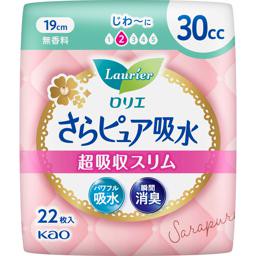 Kao Laurier Sara Pure Super Absorbent Slim 30cc 22 pieces