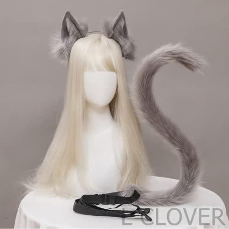 エルクローバー L CLOVER 猫耳 きつね耳 しっぽ 尻尾 セット