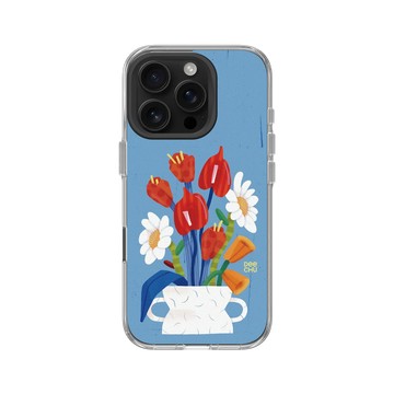 iPhone 16 Pro Clear Case（相機按鈕） 透明 - Dee Chu 朱緹 - 花園的插花作品