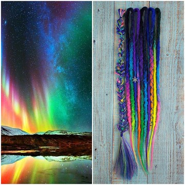 Aurora 合成 dreadlcoks |重音恐懼 |接發