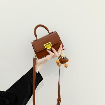 法國MK手提小方包女2025新款真皮洋氣小包包高級感百搭單肩斜挎包