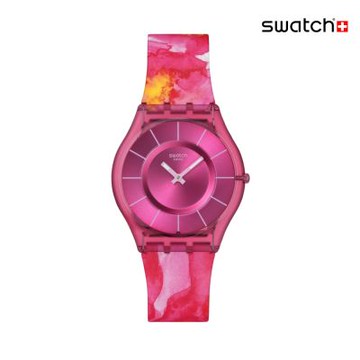 Swatch PARADISE PETALS 超薄手錶/男錶/女錶/瑞士製造 SS08P113 (34mm)