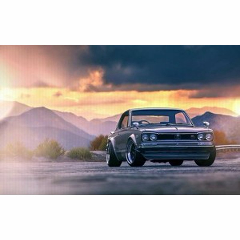 絵画風 壁紙ポスター 日産 スカイライン 00 Gtx ハコスカ Gt R 夕焼け Gm キャラクロ Ngtx 006w2 ワイド版 603mm 376mm 通販 Lineポイント最大1 0 Get Lineショッピング