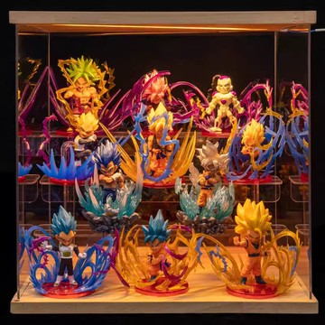 【帶燈設計】七龍珠手辦悟空悟飯貝吉塔手辦賽亞人全套q版公仔二次元擺件禮物下標時注意看選項喔。不明白可咨詢客服