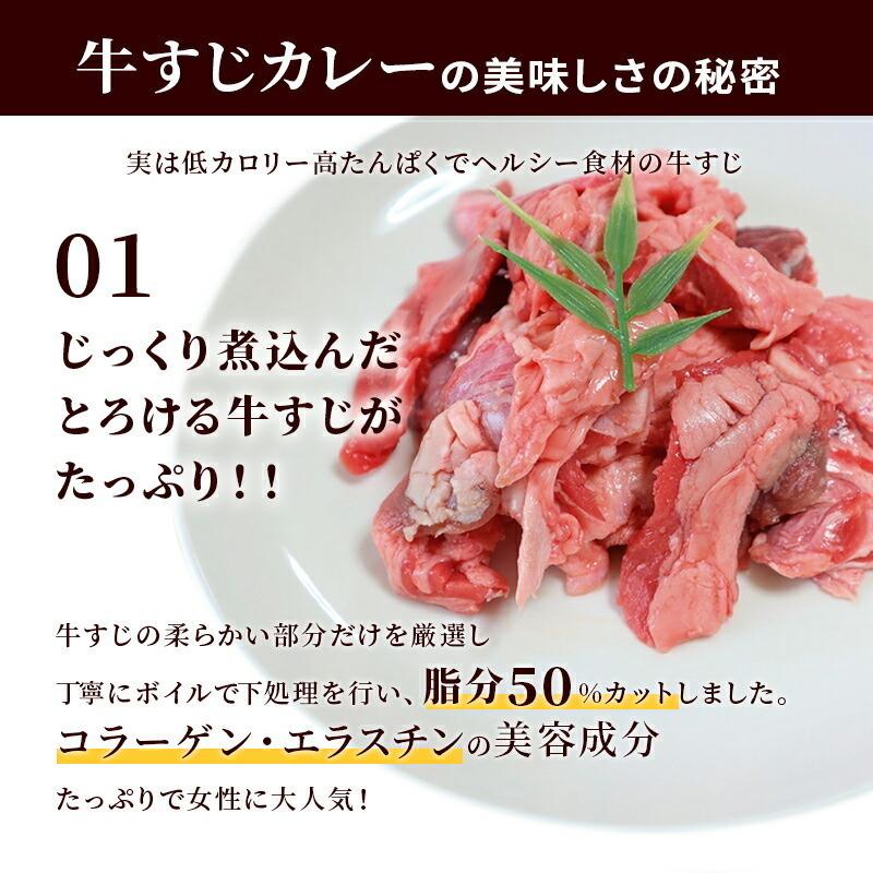 カレー レトルト 牛すじ ビーフカレー 辛口 国産 コラーゲン 送料無料 博多 長期保存  レトルト食品 牛すじカレー 200g×10パック メール便