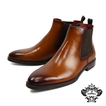 【Orobianco】率性品味英倫風切爾西靴 棕色(OR28841-BR)