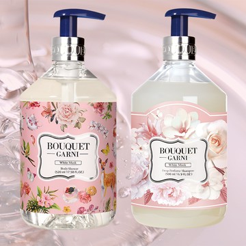 Bouquet Garni璞珈妮 香水洗髮精500ml + 香水沐浴露520ml《品牌旗艦店》