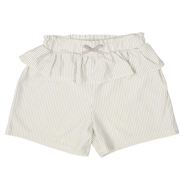 akachan honpo - 短褲-針織斜紋布 荷葉邊-灰色