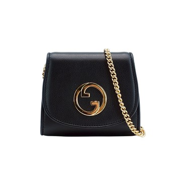 Gucci Blondie 中型鏈條錢包(7255219-黑)