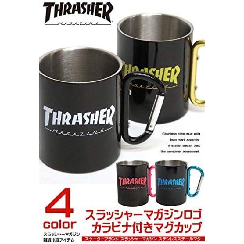 THRASHER マグカップ スラッシャー カラビナ付きマグカップ ステンレススチール