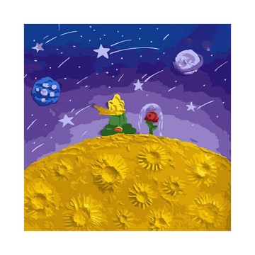 ArtLife 藝術生活 數字油畫 DIY 33192 30 x 30cm  浪漫星球 紫色 + 黃色  1盒