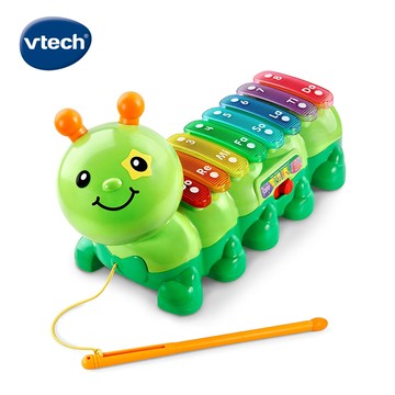【Vtech】2合1動感敲敲毛毛蟲(綠)