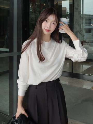 MEG COWL NECK BLOUSE