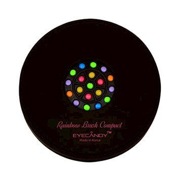 EYECANDY 彩虹氣墊圓梳 化妝盒型  黑色  1支