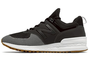 NEW BALANCE 574 SPORT SHOES BLACK/GREY