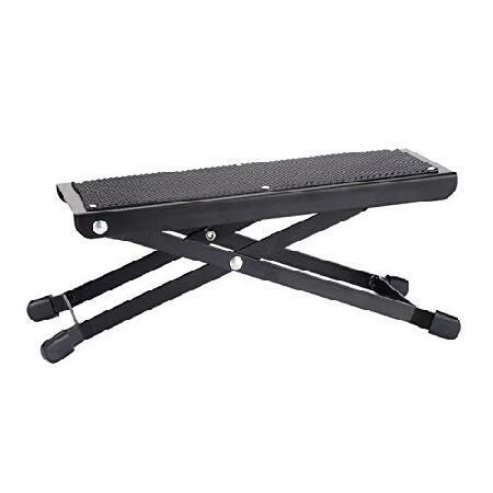 Metal Guitar Foot Stool Guitar Foot Stand Portable Guitar Foot Rest Stool with Rubber End Caps and Non-slip Rubber Pad for Classical Guitar 並行輸入
