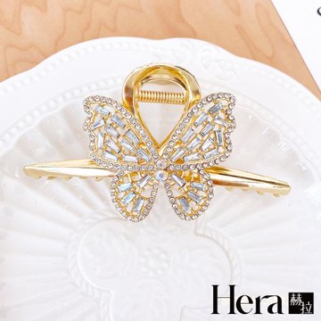 【Hera 赫拉】閃鑽蝴蝶交叉鯊魚夾 L111071302
