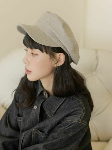 質感小臉磨毛報童帽
