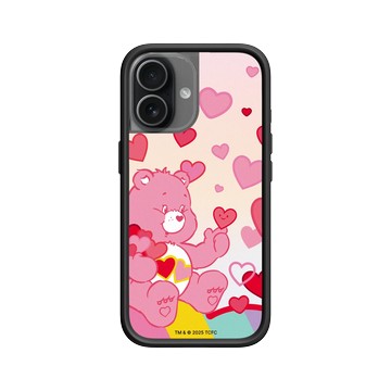 iPhone 17 Mod NX -邊框背蓋組合 (相機按鈕) 黑 - Care Bears - 愛心滿天