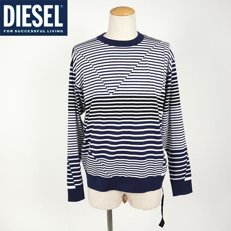 ディーゼル（DIESEL）メンズ 訳あり ニット クルーネック ネイビー系