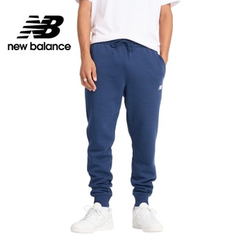 【New Balance】刷毛休閒長褲_男性_藍色_MP43904NNY