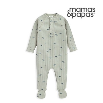 Mamas&Papas 鯨魚泡泡-長袖連身衣