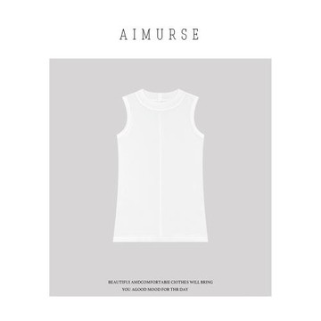 AIMURSE【百搭背心】小眾設計師 簡約百搭休閑打底背心 AM1587