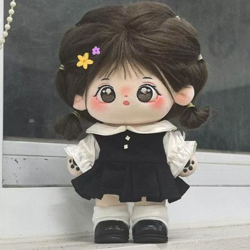 出清✨20釐米棉花娃娃換裝公仔毛絨玩偶diy送女友閨蜜生日禮物原創裸娃 海星體娃娃配件 無屬性棉花娃 交換禮物