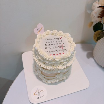 復古宮廷風燃燒蛋糕 客製化 生日 節日 紀念日 燃燒蛋糕