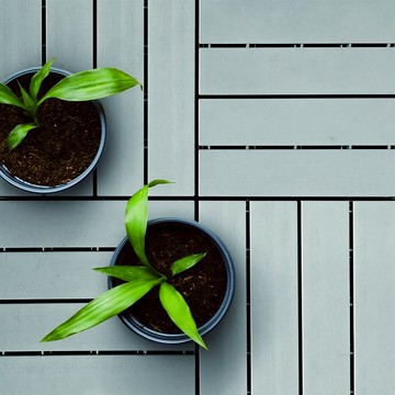 日式木紋防水拼接地板米-9入