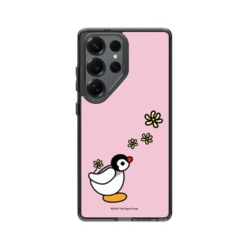 Galaxy S25 Ultra Clear 酷墨灰 - Pingu 企鵝家族 - Pinga - 心花綻放