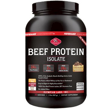 Beef Protein Isolate Chocolate 2 lbs by Olympian Labs