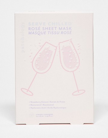 Patchology Serve Chilled Rose Sheet Mask 4 Pack-No colour