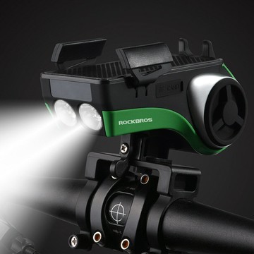 ??可開發票??免運 自行車燈 單車頭燈 單車前燈 單車尾燈 腳踏車燈ROCKBROS自行車音響低音炮藍牙騎行單車手機架車燈喇叭充電寶金哨