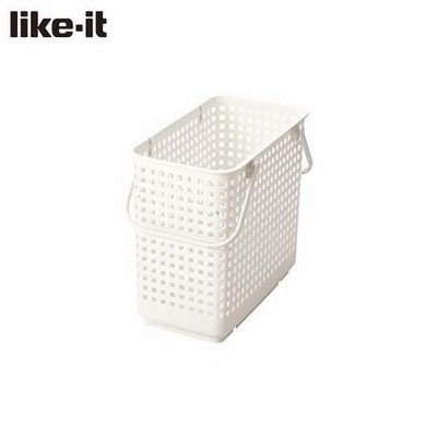 like-it スタッキングランドリーバスケット L ホワイト LBB-12C 洗濯 収納 ライクイット