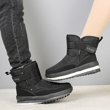 冬季新款休閑雪地靴東北舒適耐磨加絨加厚棉鞋大碼棉靴「新年特惠」