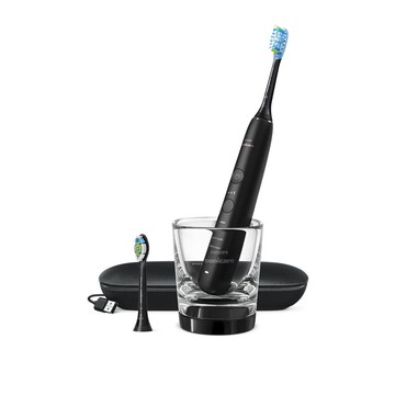 Philips 飛利浦｜煥白閃耀智能鑽石音波電動牙刷HX9912/17 黑鑽