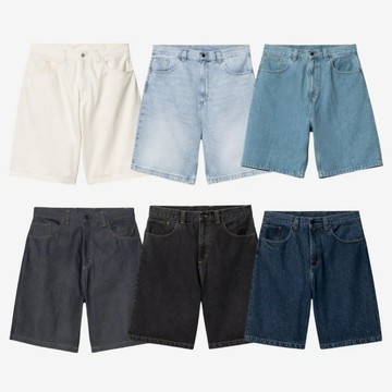 AirRoom正品現貨 2026SS CARHARTT WIP Brandon Short 寬鬆 復古 水洗 牛仔 短褲