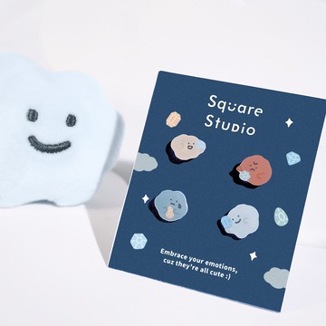 Square Studio方坊經典系列-造型耳環組-珠寶款