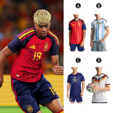 【Adidas 愛迪達】RFEF H JSY AU 世界盃 主場球員版 短袖球衣 圓領短袖T恤 男 A-JN4366 B-JM5897 精選四款