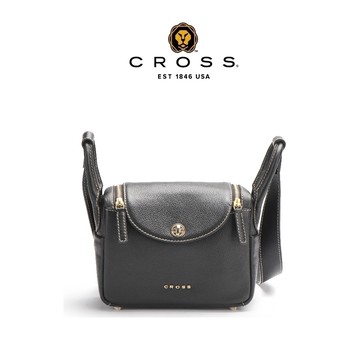 CROSS 頂級NAPPA小牛凱特系列斜背包 經典黑 （全新專櫃展示品）_廠商直送