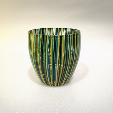 日本手工 綠色漆器線條酒杯