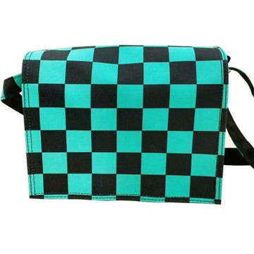 【音樂城市】綠黑方格背包 話題人物形象包 拇指琴袋 卡林巴琴袋 格子書包