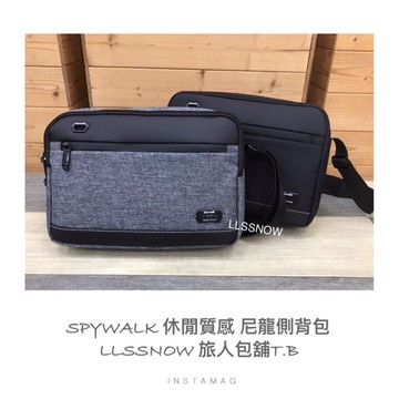 （現貨）質感尼龍混搭皮革 斜背包 側背包 防水 男用包包 男用側背 包包 尼龍側背包 男生包包 多格層側背包