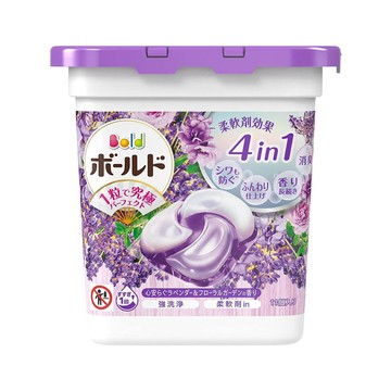 P&G_Bold新2衣物柔軟4D洗衣膠球薰衣草11P本
