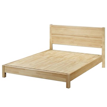 【本木】F15 北歐風原木現代簡約床架/床檯-雙人5尺